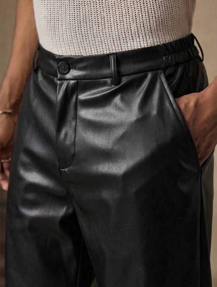 Men's Street Fashion PU Leather Pants